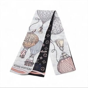 Louis Vuitton Multicolor Up and Away BB Bandeau Women’s Silk Scarf Twilly